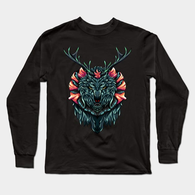 The Deeolf Long Sleeve T-Shirt by Bijihwijen